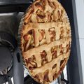 El cooksnap de Nicole Saguer cuando hizo Kuchen de manzana.