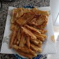 El cooksnap de Gil Iborra cuando hizo Bastones de berenjena en tempura a la miel.