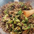 El cooksnap de Yanett Vivanco cuando hizo Ensalada de Coles de Bruselas Asadas con Quinoa.