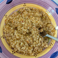 El cooksnap de Isa cuando hizo Arroz con pavo en olla rápida.