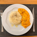 El cooksnap de Soraya F. cuando hizo Pollo al curry con arroz (sin leche de coco).