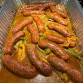 Crock Pot Girl 🤡's cooksnap of when they made Bite Sized Baked Sausages with Peppers and Onions.