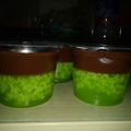 Cooksnap dari santi untuk resep Pudding Lumut lapis coklat