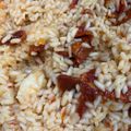 El cooksnap de Liliana Melonaro cuando hizo Risotto Rojo de Langostinos.