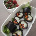 Cooksnap dari Hera Nur Helawati untuk resep Sushi diet ubi bayam vegan no garam gula tepung minyak
