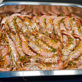 El cooksnap de Albichu cuando hizo Gambas al horno con salsa Perrins.