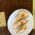 周郁芬 的 香濃咖喱雞夾心吐司角 cooksnap
