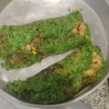 El cooksnap de Mari Je cuando hizo Rols de espinaca rellenos.