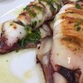 El cooksnap de Marieta cuando hizo Calamar a la plancha.