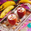 Jyoti Prakash Assudani's cooksnap of when they made Banana Walnut Lassi.