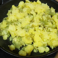 El cooksnap de Cathy Saldívar cuando hizo Judía verde con patata y ajos salteados.