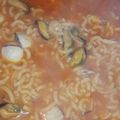 El cooksnap de Sylvie Guillard cuando hizo Fideos con almejas.