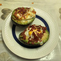 El cooksnap de Rocío cuando hizo Aguacate con huevo y crujiente de jamón en AirFryer.