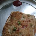 Gunjan Chhabra का कुकस्नैप जब उन्होंने सूजी के ओपन सैंडविच (suji ke open sandwich recipe in Hindi) बनाया था।