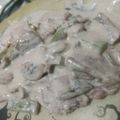 El cooksnap de Xhinna cuando hizo Carne de res (vaca) con vino tinto a la crema.
