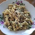 El cooksnap de Euge González Mussi cuando hizo Pasta con acelgas a la crema y parmesano.