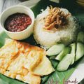 Cooksnap Umi Minarni semasa beliau membuat Nasi Lemak Telur Dadar.