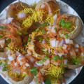 Chitra Kumar's cooksnap of when they made தஹி பூரி ரோட்டு கடை சாட்ஸ்.