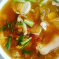 Cooksnap của Pi Ha khi họ làm theo món Canh kim chi