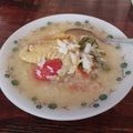 El cooksnap de Bel cuando hizo Caldo de pollo con arroz blanco.