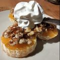 El cooksnap de Pedro cuando hizo Naranjas con miel, nueces y nata.