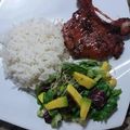 El cooksnap de Andreina Lozada cuando hizo Chuletas de cerdo con glaseado agridulce – Receta.