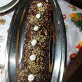El cooksnap de Rosa cuando hizo Brazo de gitano relleno de nata y recubierto de chocolate.