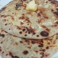 Aruna Thapar's cooksnap of when they made Aloo Paratha.