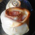 El cooksnap de mari cuando hizo Rosas de empanadas de jamón y queso.