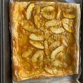 El cooksnap de Zahara Cavero cuando hizo Tarta de manzana con hojaldre.