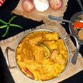 Shikha Paul's cooksnap of when they made এচোঁড় দিয়ে ছোলার ডাল (enchor diye cholar dal recipe in Bengali).