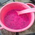 Cooksnap dari happytii untuk resep Dragonfruit milk Oatmeal (Mpasi 11mo+)