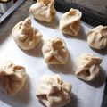 El cooksnap de Ana Paola Miceli cuando hizo Pan relleno con jamón y queso.