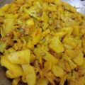 Siya's cooksnap of when they made Aloo gobhi.