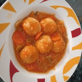El cooksnap de Enrique Miguel Carnicero cuando hizo Albóndigas de pavo y pollo con salsa de champiñones y vino blanc.