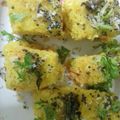 Reena Verbey's cooksnap of when they made Khaman.