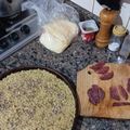 El cooksnap de P@melit@ Ort¡Z cuando hizo Pizza base de arroz y verduras con fainá clásica.