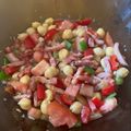 El cooksnap de Eduardo Agudo Alba cuando hizo Ensalada con garbanzos y bacon crujiente.
