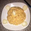 El cooksnap de Marina Miralles Mercader cuando hizo Merluza con arroz y salsa de coco y nata.