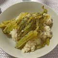 El cooksnap de Daniel González cuando hizo Borraja con puré de patatas.