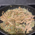 El cooksnap de Nago Miguel cuando hizo Macarrones integrales con champiñón y calabacín.