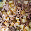El cooksnap de Blanca Estela García cuando hizo Bistec de res en salsa verde con papas 🥩.
