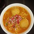 El cooksnap de Sandrii Flota cuando hizo Albóndigas con fideos.
