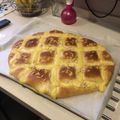 El cooksnap de José Luis polo cuando hizo Coca de brioche con crema pastelera.