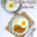 Cooksnap dari Dapur Marin Borneo untuk resep Nasi Telur Ceplok dengan Scallion Oil