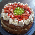 El cooksnap de Mar Bagaloni cuando hizo Torta de frutillas fácil, crema y merengues.