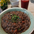 El cooksnap de Paula Hermosilla cuando hizo Porotos negros con arroz.