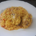 El cooksnap de David Barrio cuando hizo Paella de conejo.