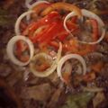 El cooksnap de Cony Serrano cuando hizo Hígado encebollado LuisFy.