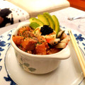 El cooksnap de Álvaro cuando hizo Poke Bowl de salmón.